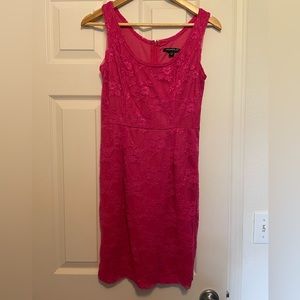 Pink Lace Mini Dress